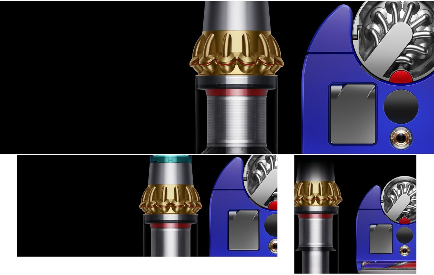 Aspirateur sans fil Dyson V15 Detect et l'aspirateur robot Dyson 360 Vis Nav 