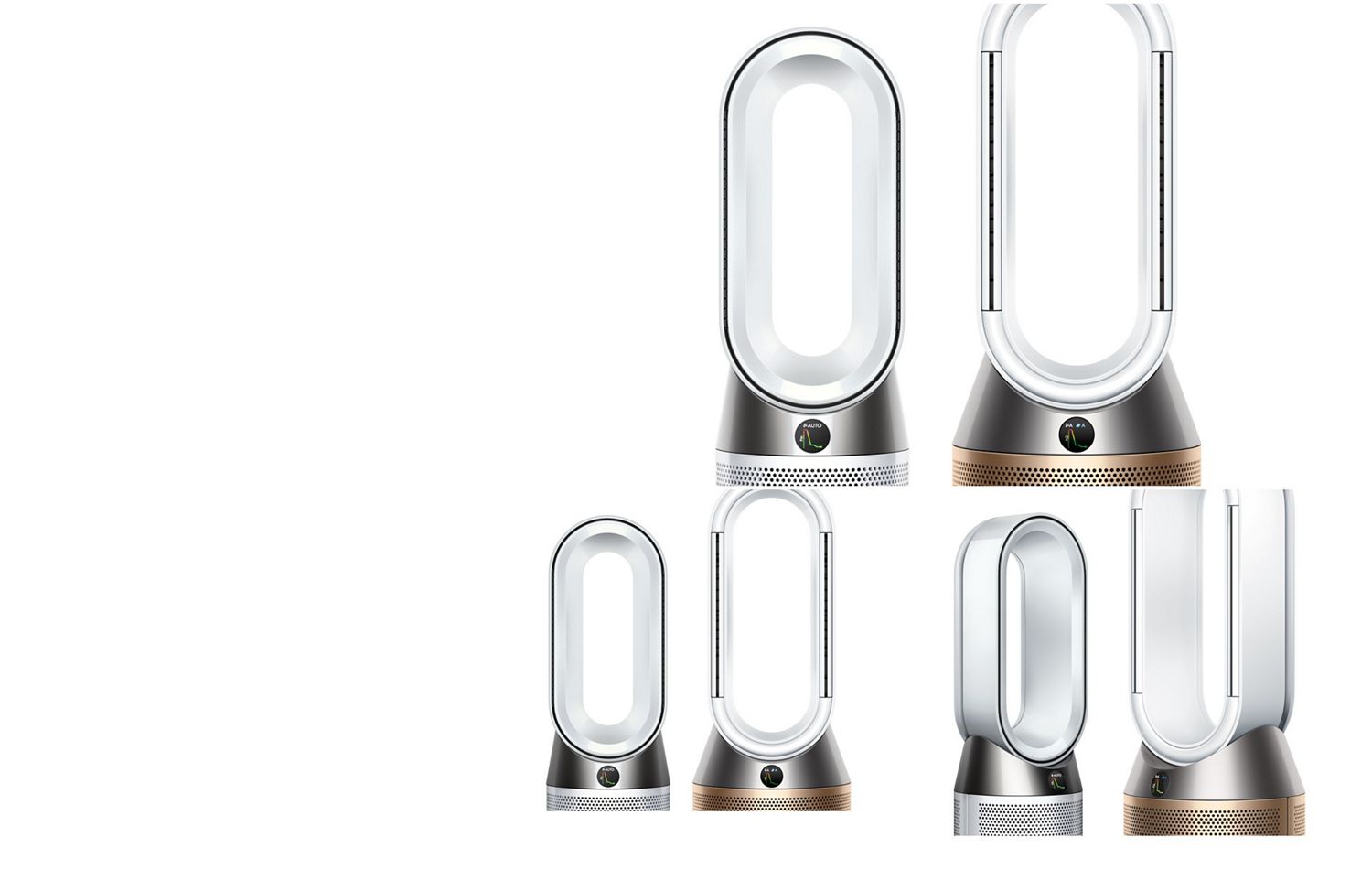 Dyson Purifier Big + Quiet Formaldehyde BP04 purifying fan and Purifier Hot+Cool HP09 Formaldehyde purifying fan heater.