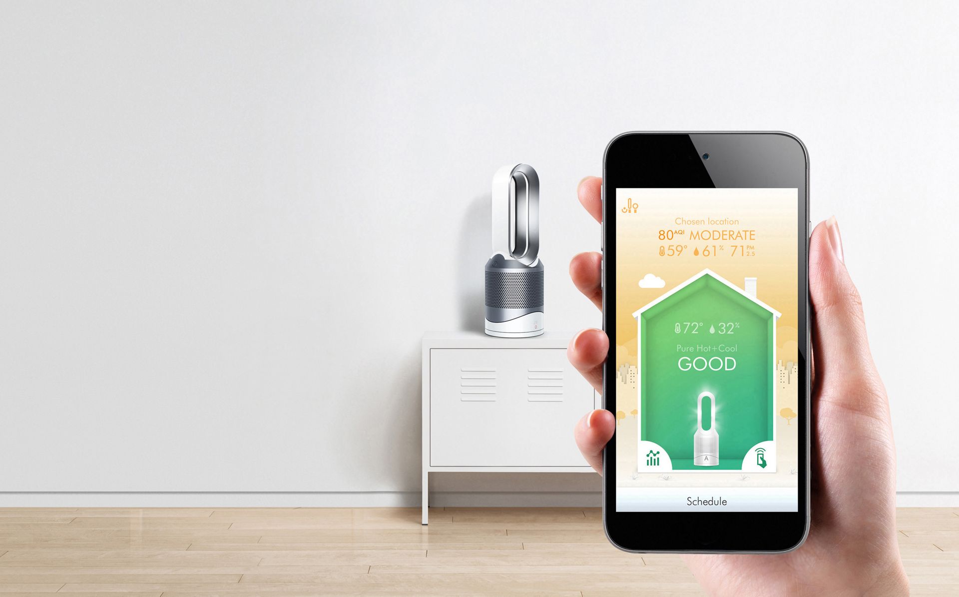  Application iPhone pour le purificateur chaufferette Pure Hot + Cool
