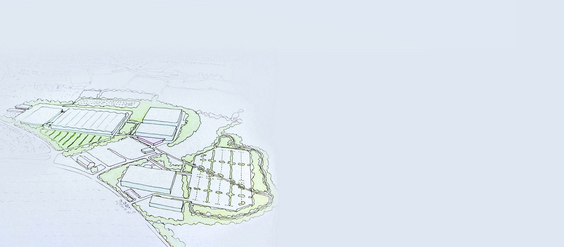 Croquis du campus de Dyson