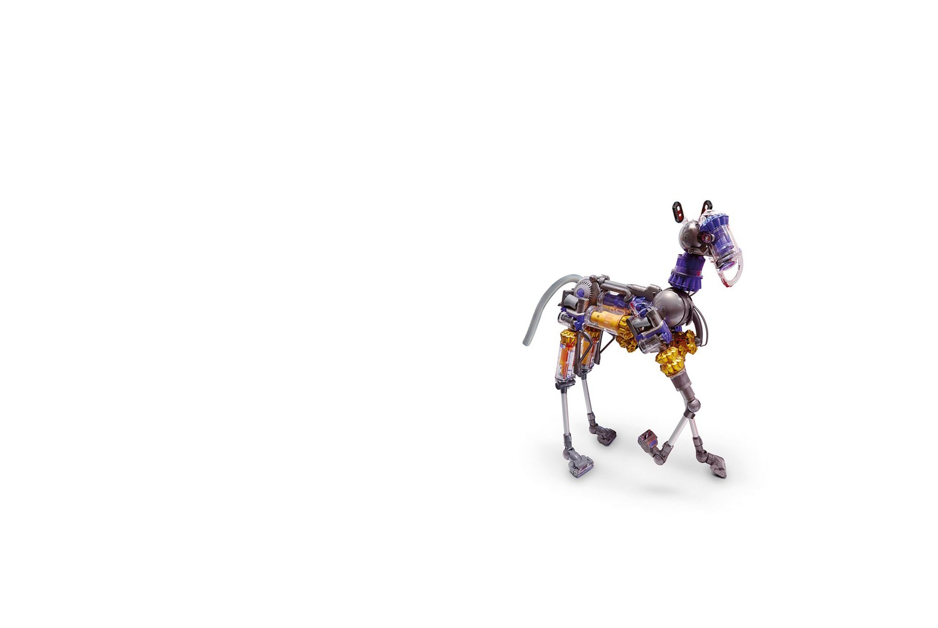 Sculpture de cheval en pièces Dyson