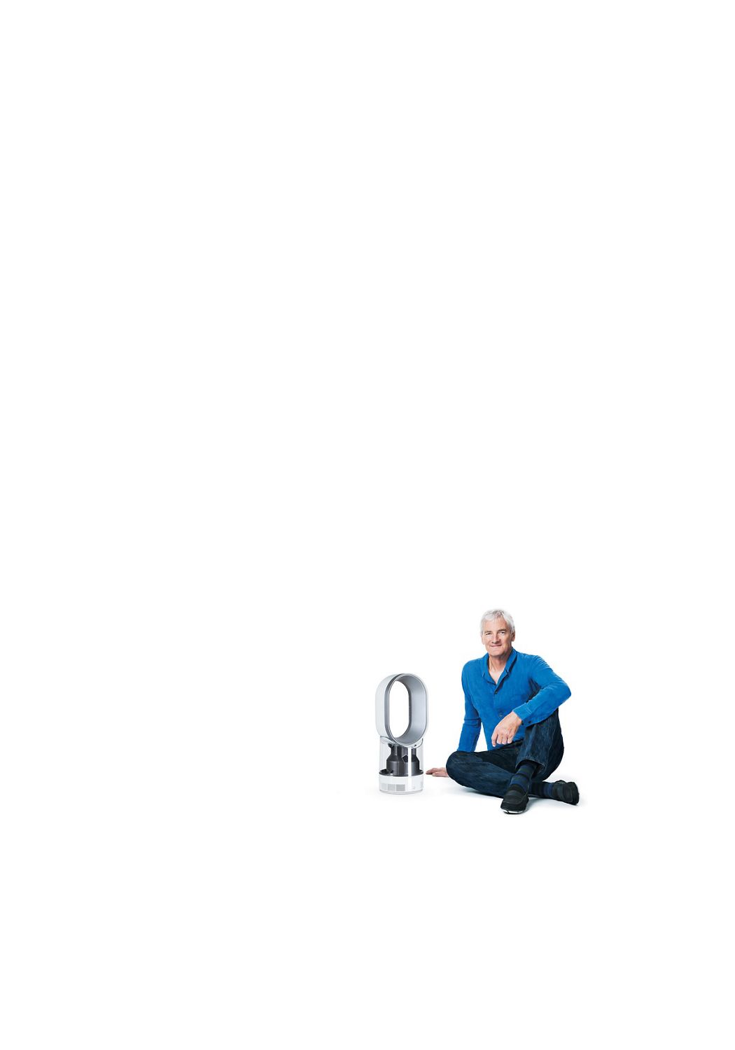 James Dyson près d’un humidificateur