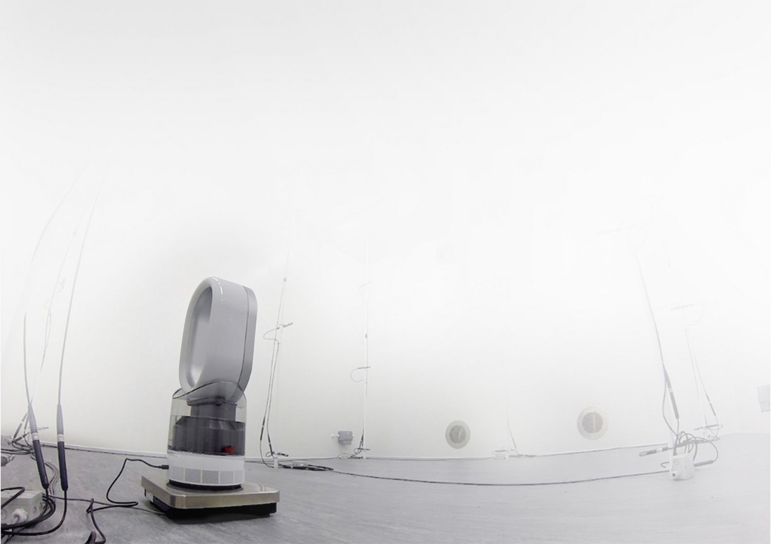 Humidificateur Dyson subissant un test