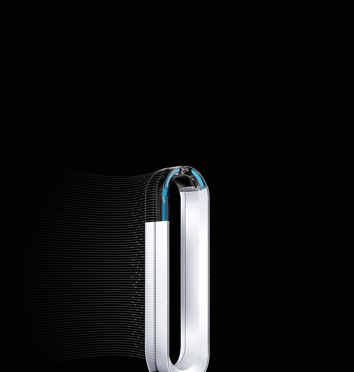Deux modes de flux d’air du Dyson Pure Cool