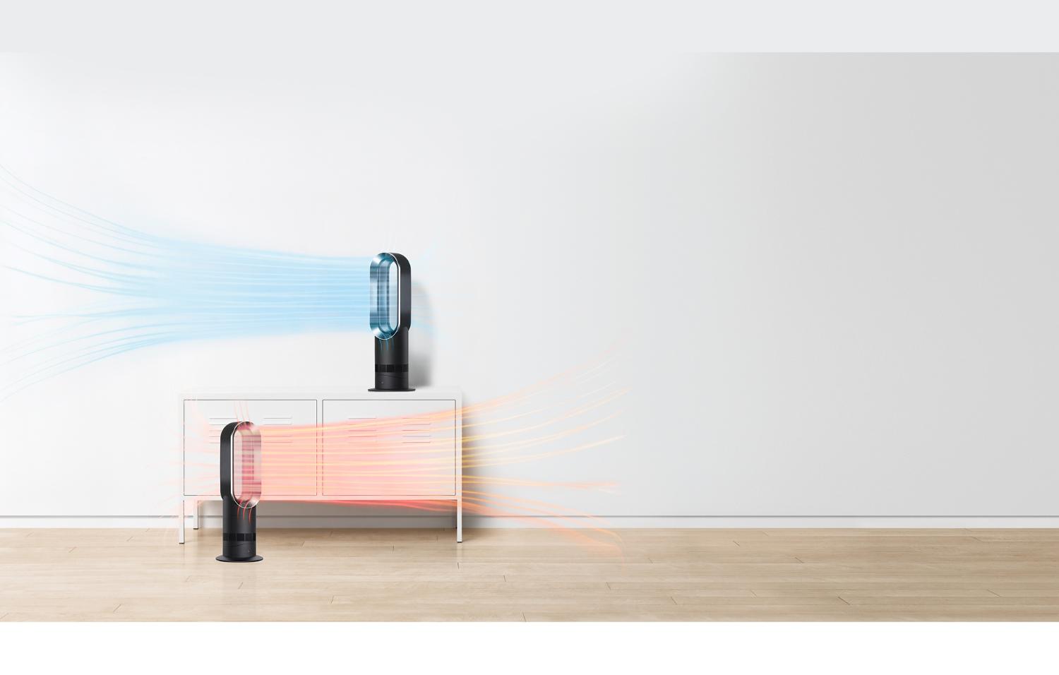 Chaufferette Dyson Hot+Cool, versions pour le bureau et en forme de tour