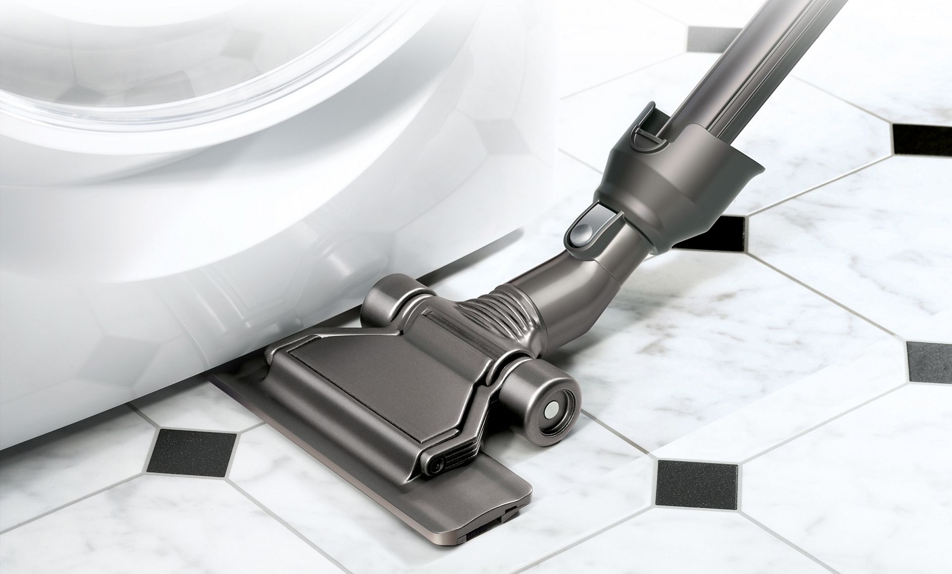Accessoire plat pour plancher utilisé pour nettoyer les endroits difficiles à atteindre.