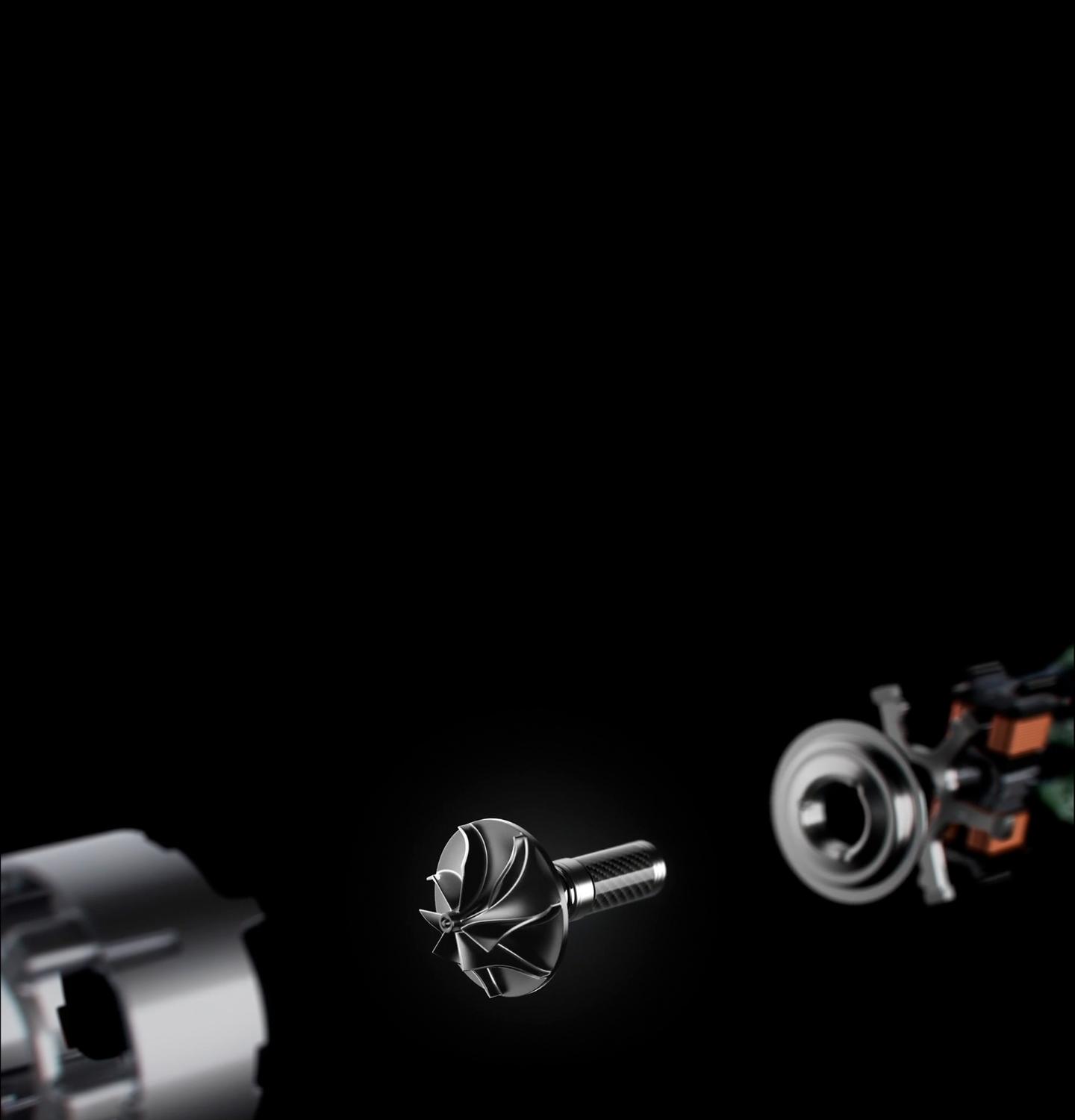 Gros plan du moteur démonté