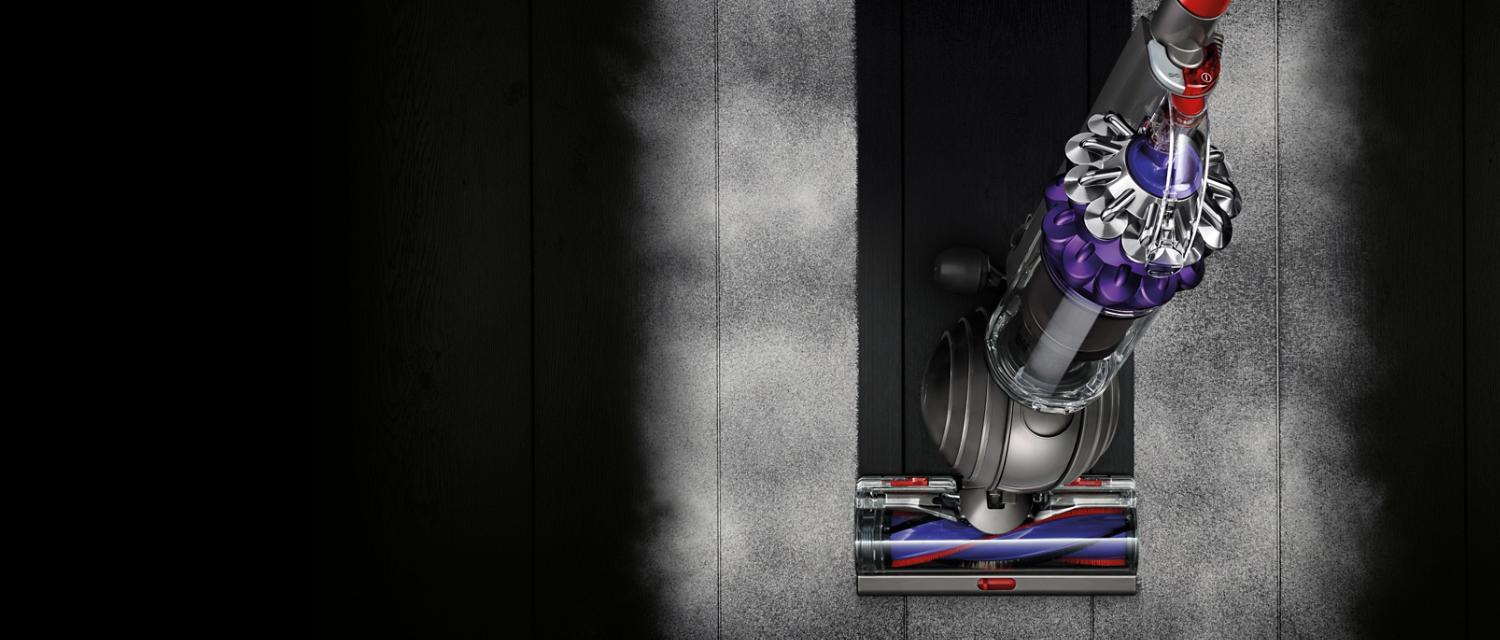 Élément de substitution Vue aérienne de l’aspirateur Dyson Small Ball🅪 sur un tapis