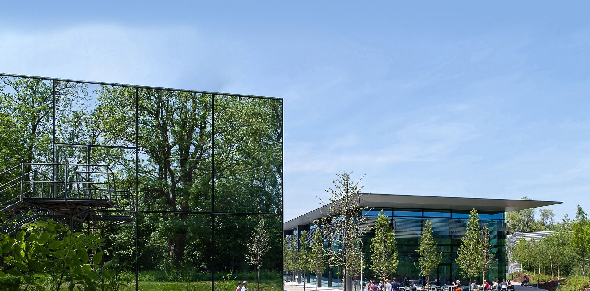 Exterior shot of Dyson HQ