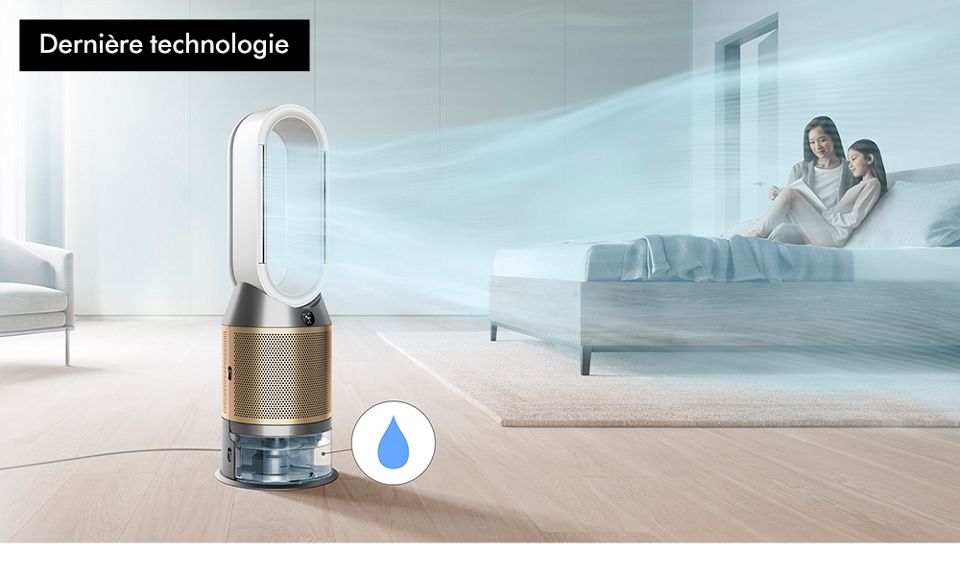 Purificateur-humidificateur Dyson dans un espace de vie