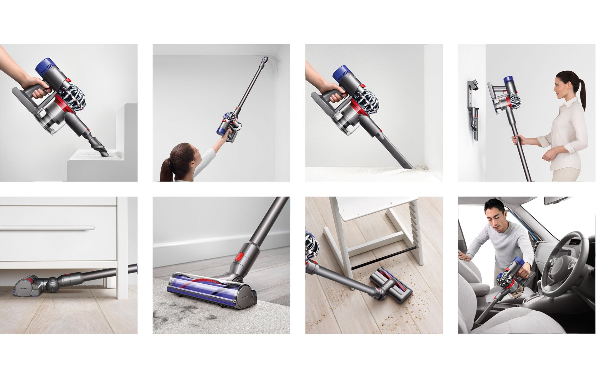 Dyson V7™ cordless vacuum cleaner transforms to a handheld in one click