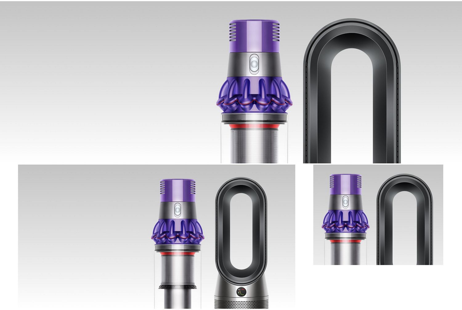 A person uses the Dyson V9 vacuum to clean hard floors and carpet in a home with the Motorbar cleaner head.