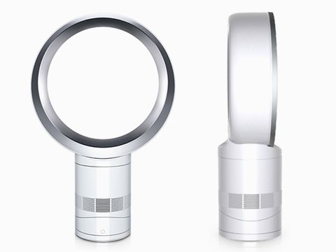 Cool 12 inch desk fan AM06 White Silver Dyson Canada