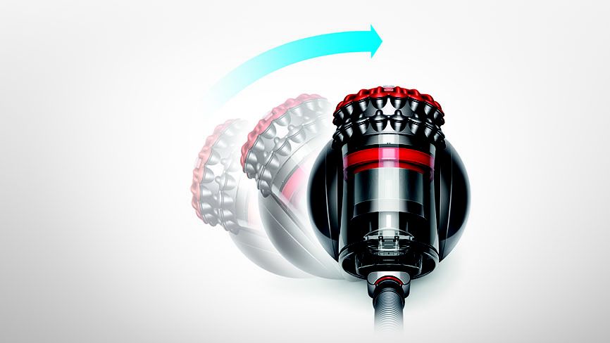 Self-righting Dyson vacuum