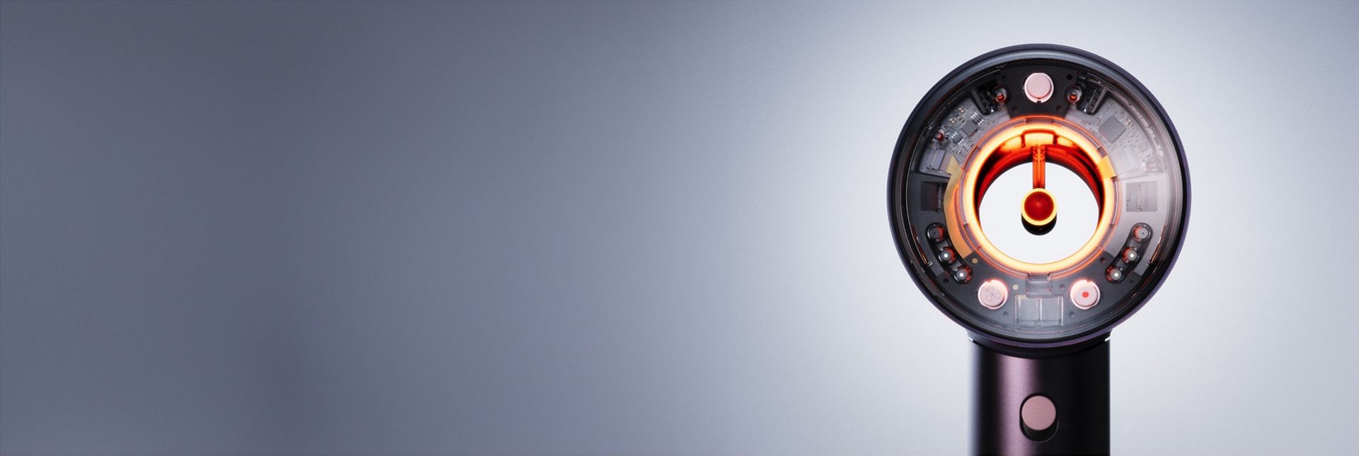 The Dyson Supersonic Nural hair dryer in Jasper plum.