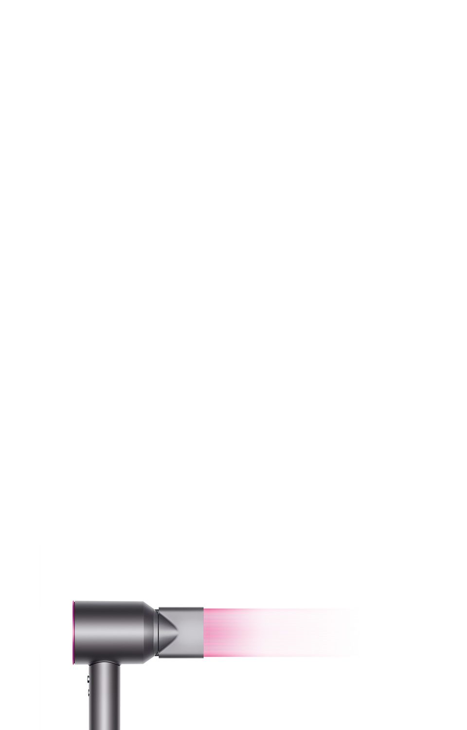 Dyson Styling Düse in Verwendung