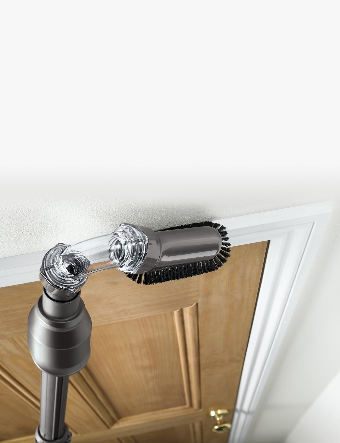 Up-top tool being used above door frame