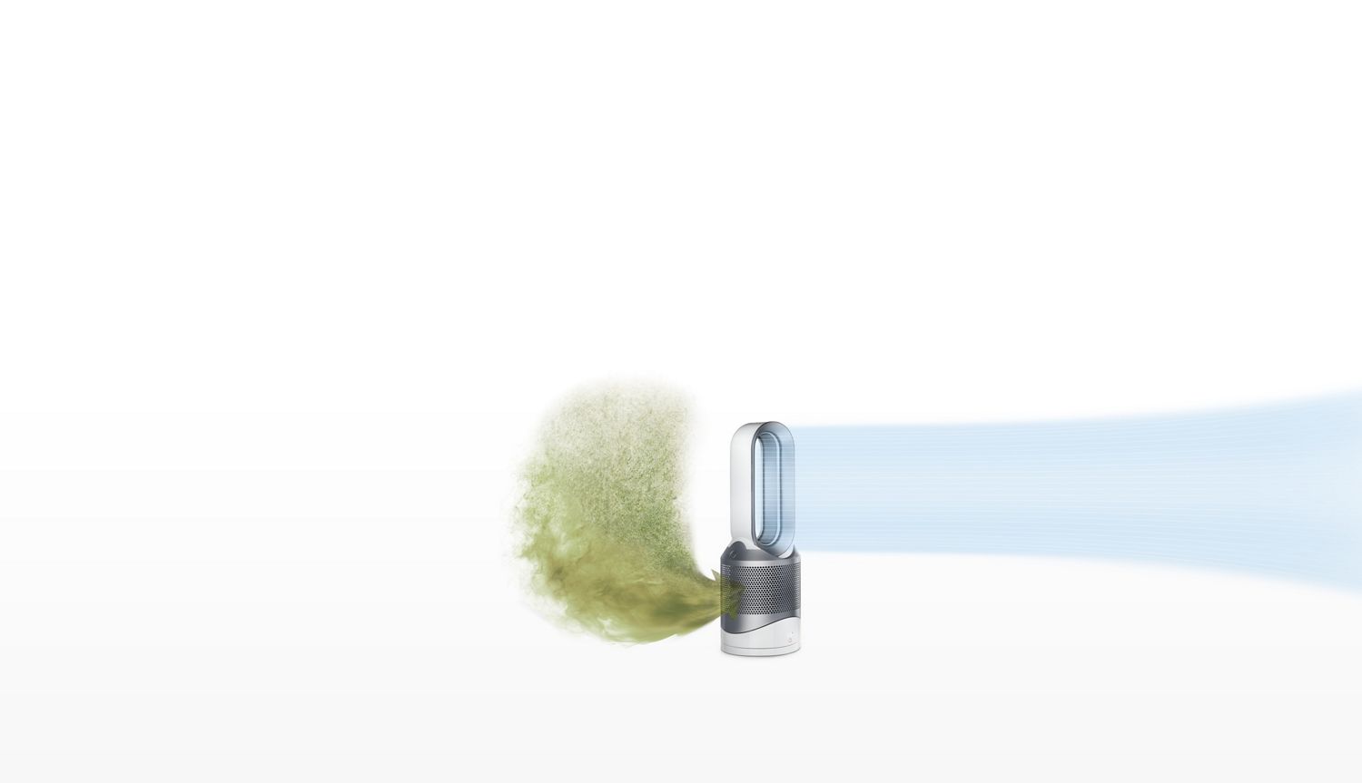 Allergens and pollutants entering Dyson purifying fan