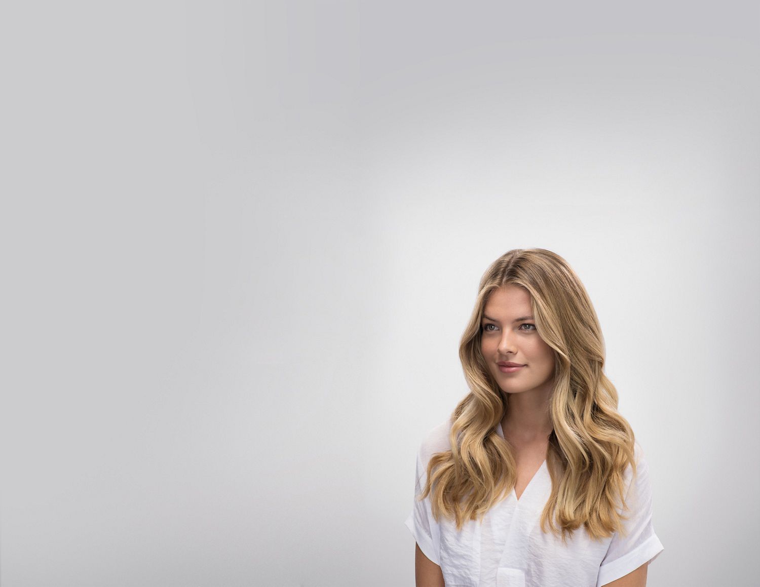 Photograph of hair styled with the Dyson Airwrap