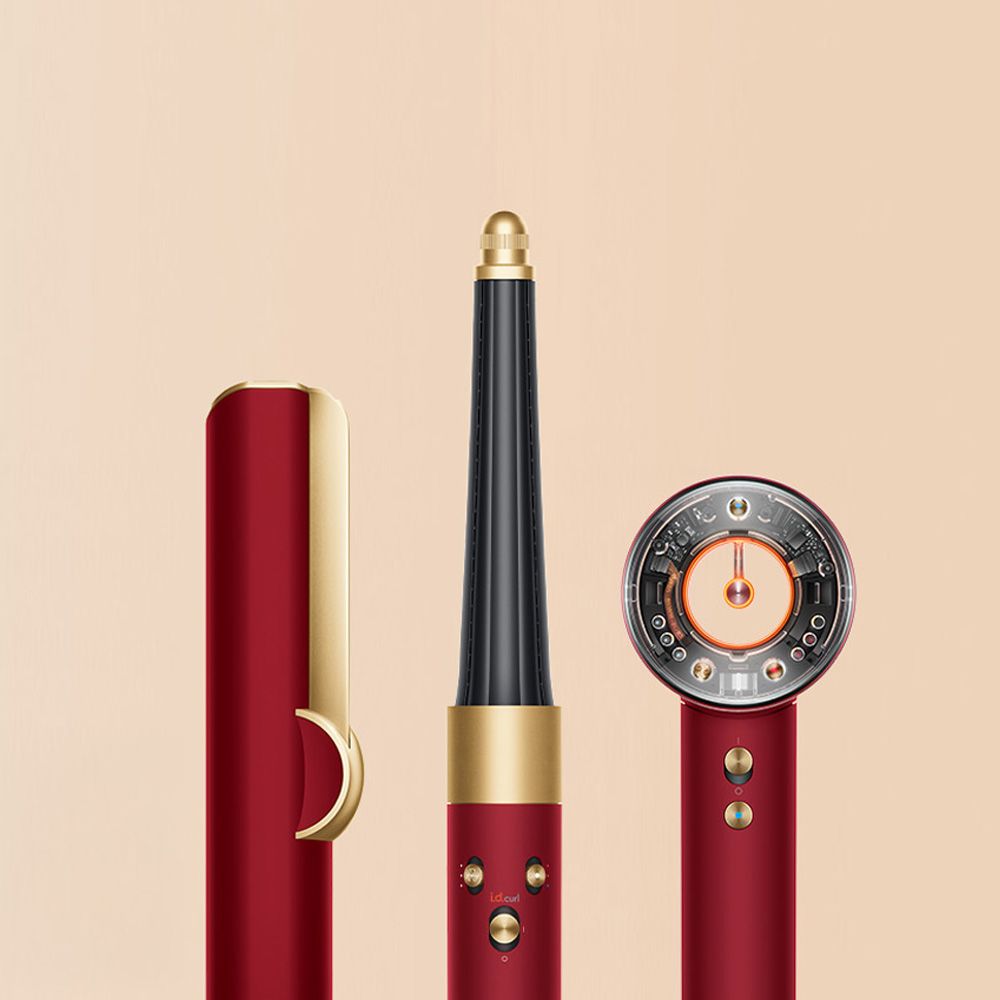 Hair care range in Red velvet and gold