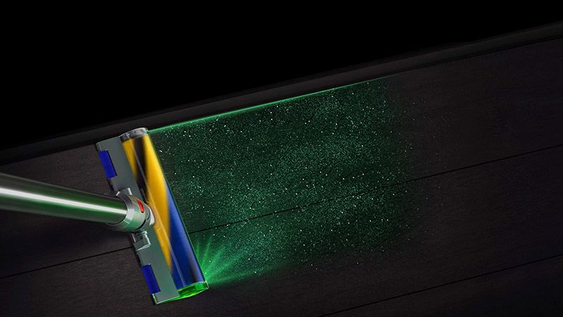 Genomskärning visar skenorna som frigör hår i Dysons Motorbar-munstycke