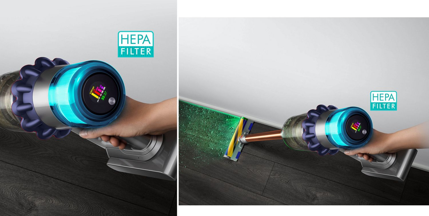 Dyson V15 detect absolute stofzuiger met HEPA in goud