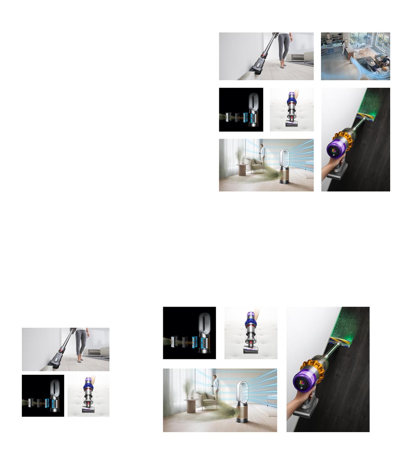 Wohnung mit Dyson Staubsauger und Raumklima Technologie