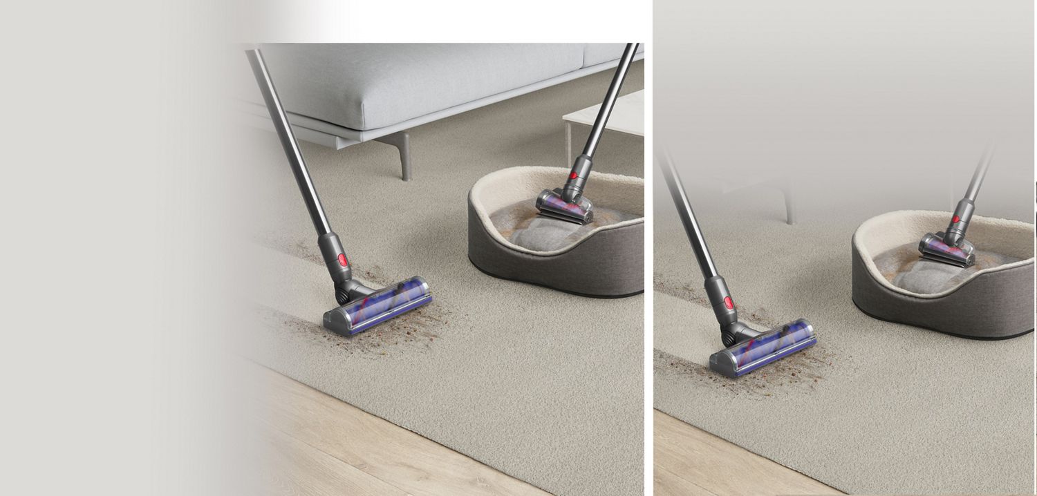 Насадка для пола Motorbar удаляет волосы с пола