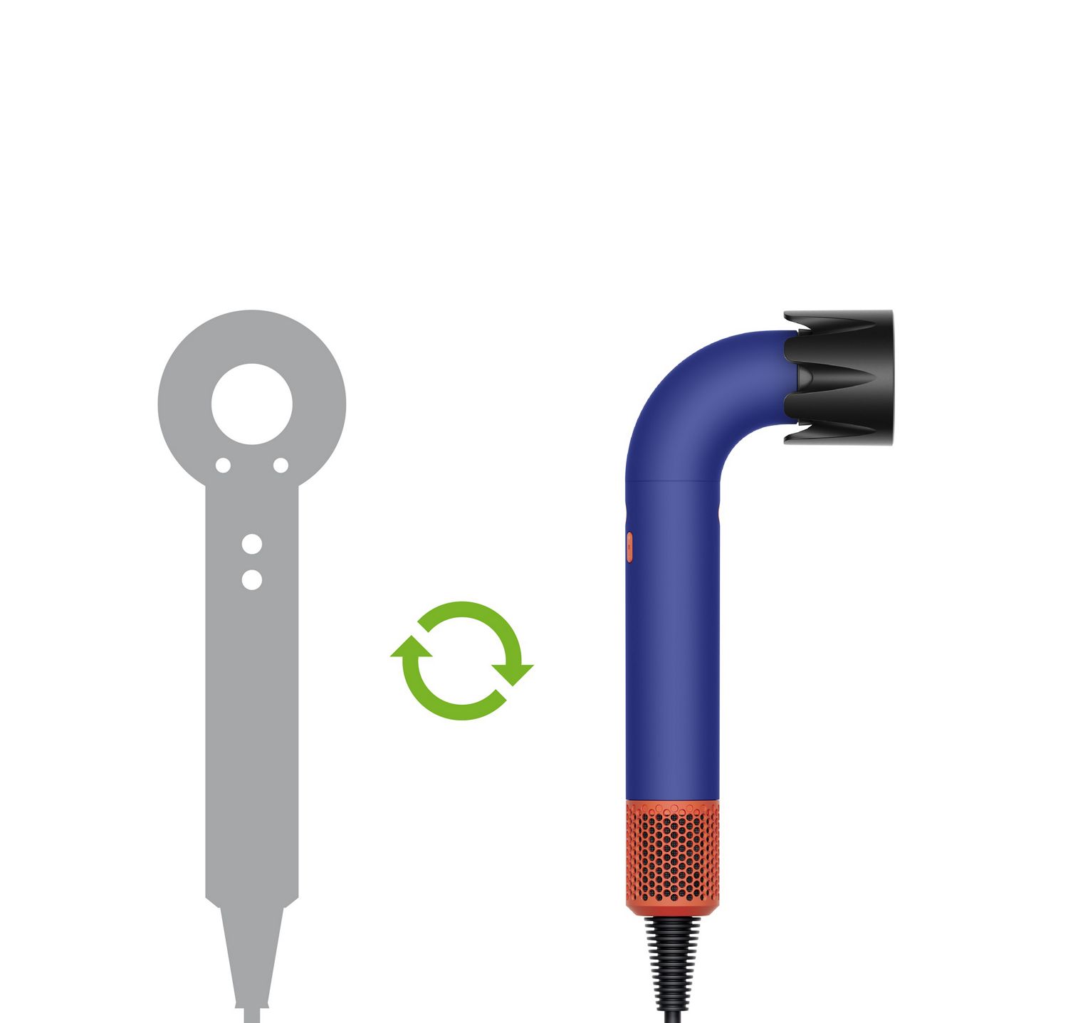 Dyson Airblade™ Händetrockner in einem öffentlichen Waschraum