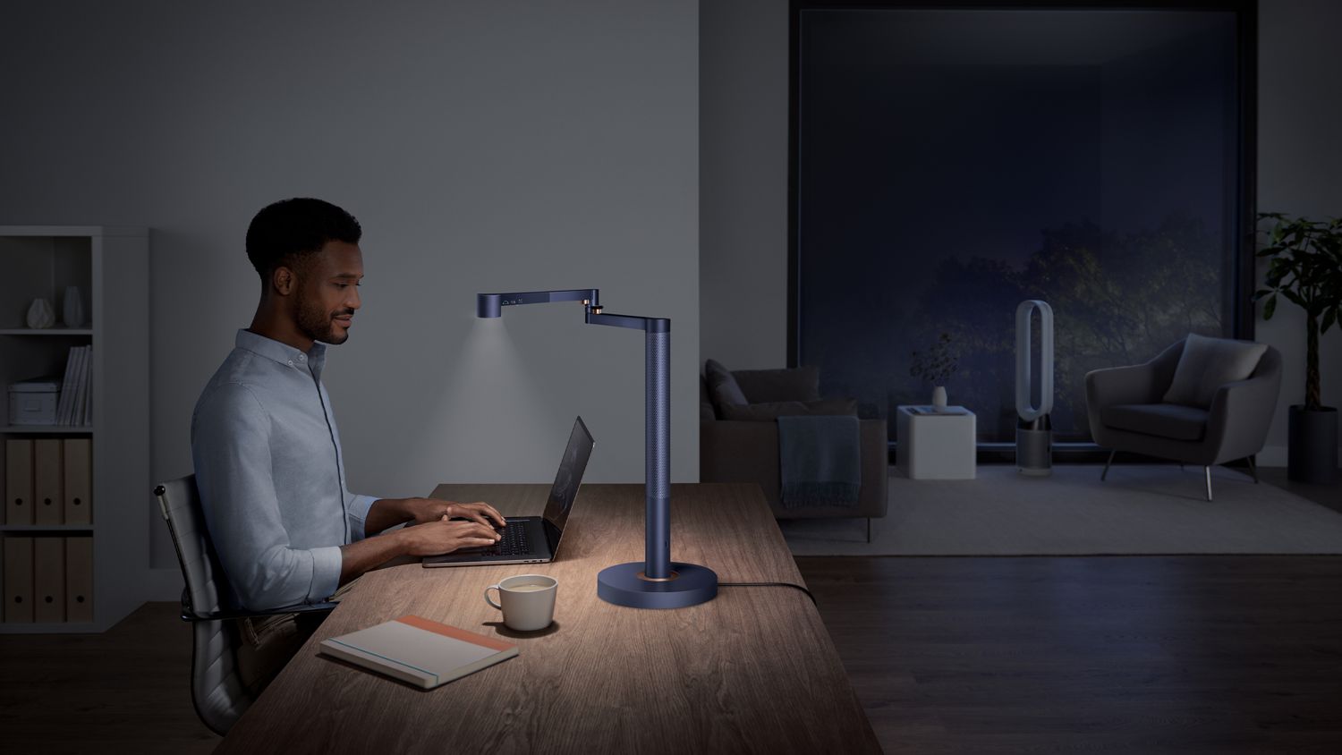 Dyson Solarcycle Morph™ desk light (Blue/Copper) | Dyson