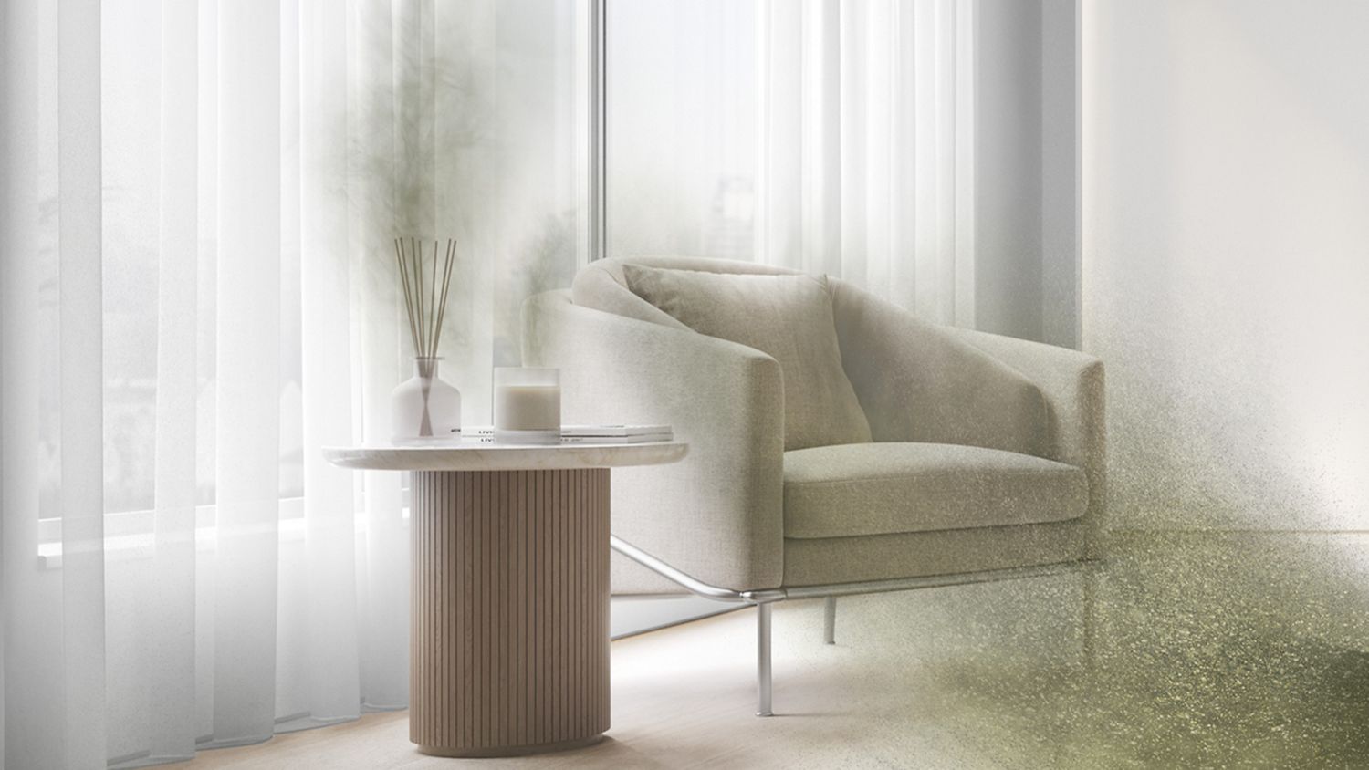 Pollen in living room