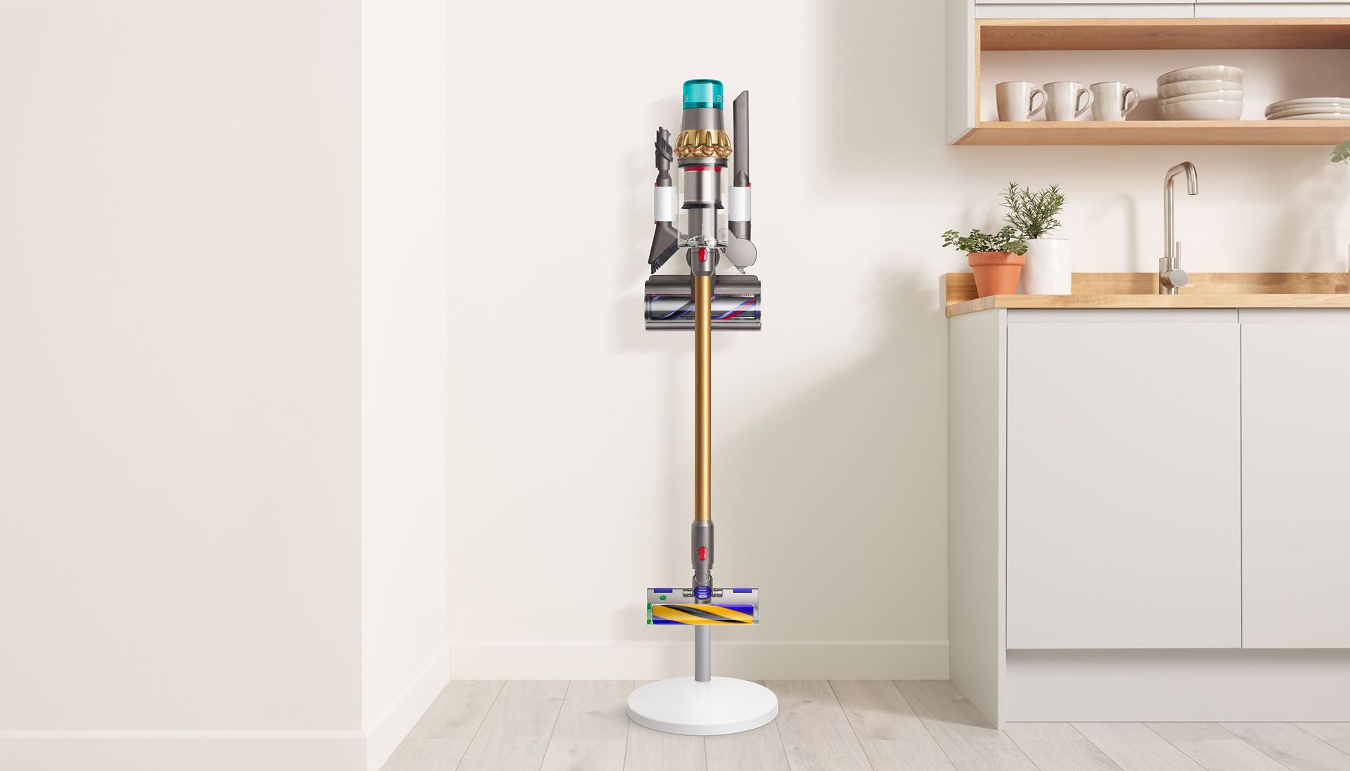  Dyson vacuum in floor dok