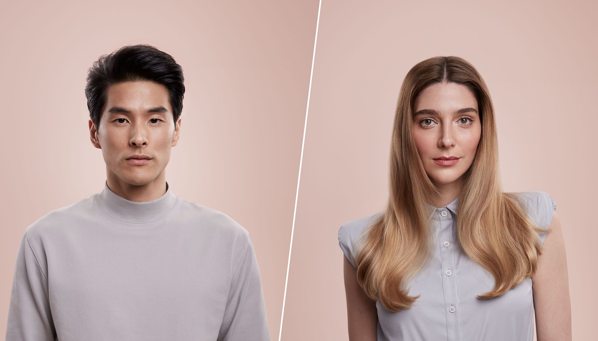 Dyson Supersonic styled two different hair types