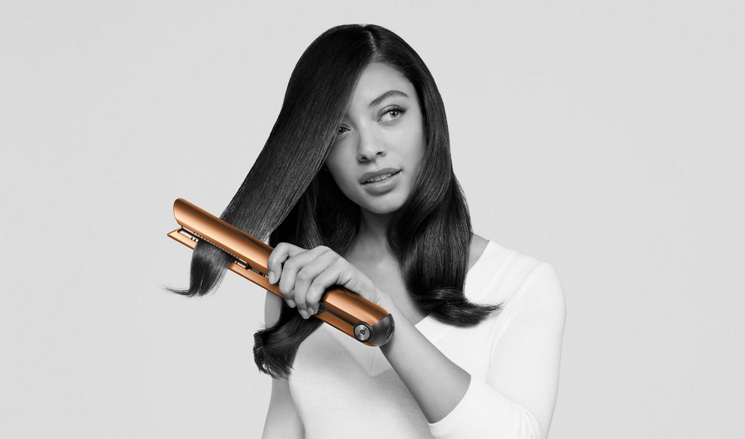 How to straighten hair with the Dyson Corrale™ hair straightener
