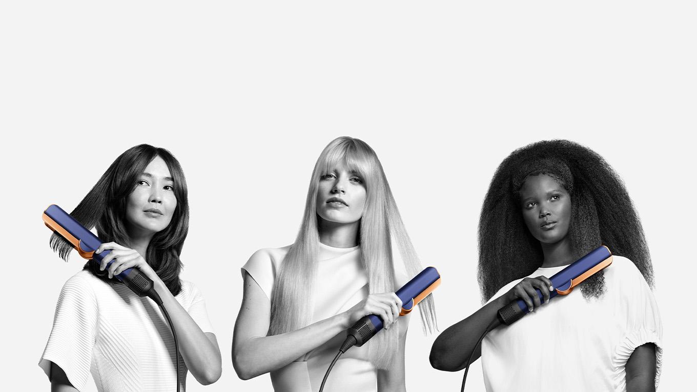 Dyson Airstrait Straightener on different hair types