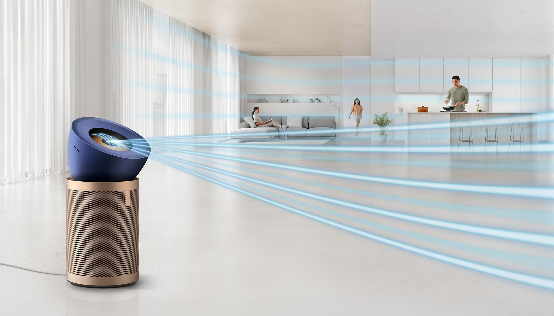 Oczyszczacz powietrza Dyson BP03 w pomieszczeniu