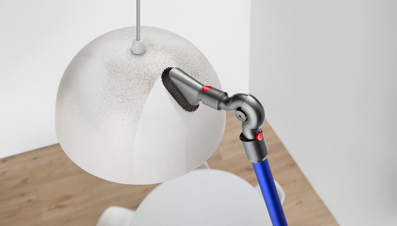 Dyson Up-top adapter used to vacuum dust from lampshade