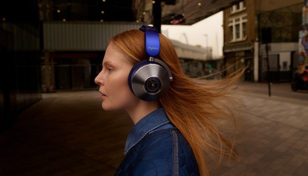 woman using the Dyson Zone noise cancelling headphones