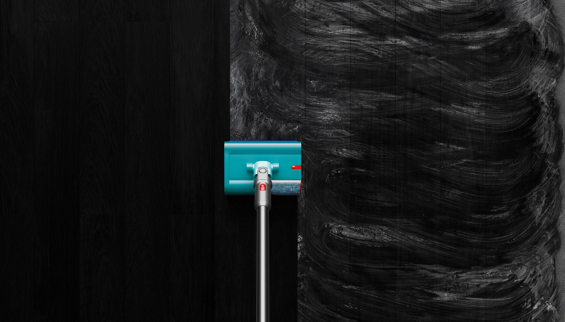 Odkurzacz bezprzewodowy Dyson V15s Detect Submarine z funkcją aktywnego mycia w trakcie usuwania roztartych zabrudzeń na twardej podłodzie