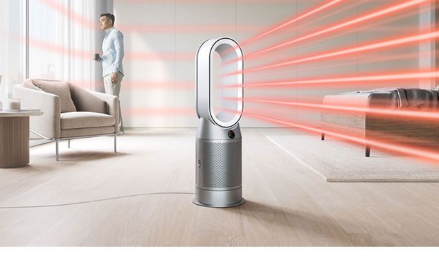 Dyson Purifier Hot+Cool projecting heated, purified air