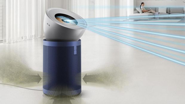 Dyson Pure Hot+Cool purifier in commercial setting