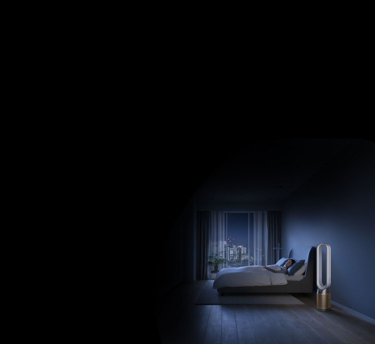 Dyson Produkte in einer Hotelsuite