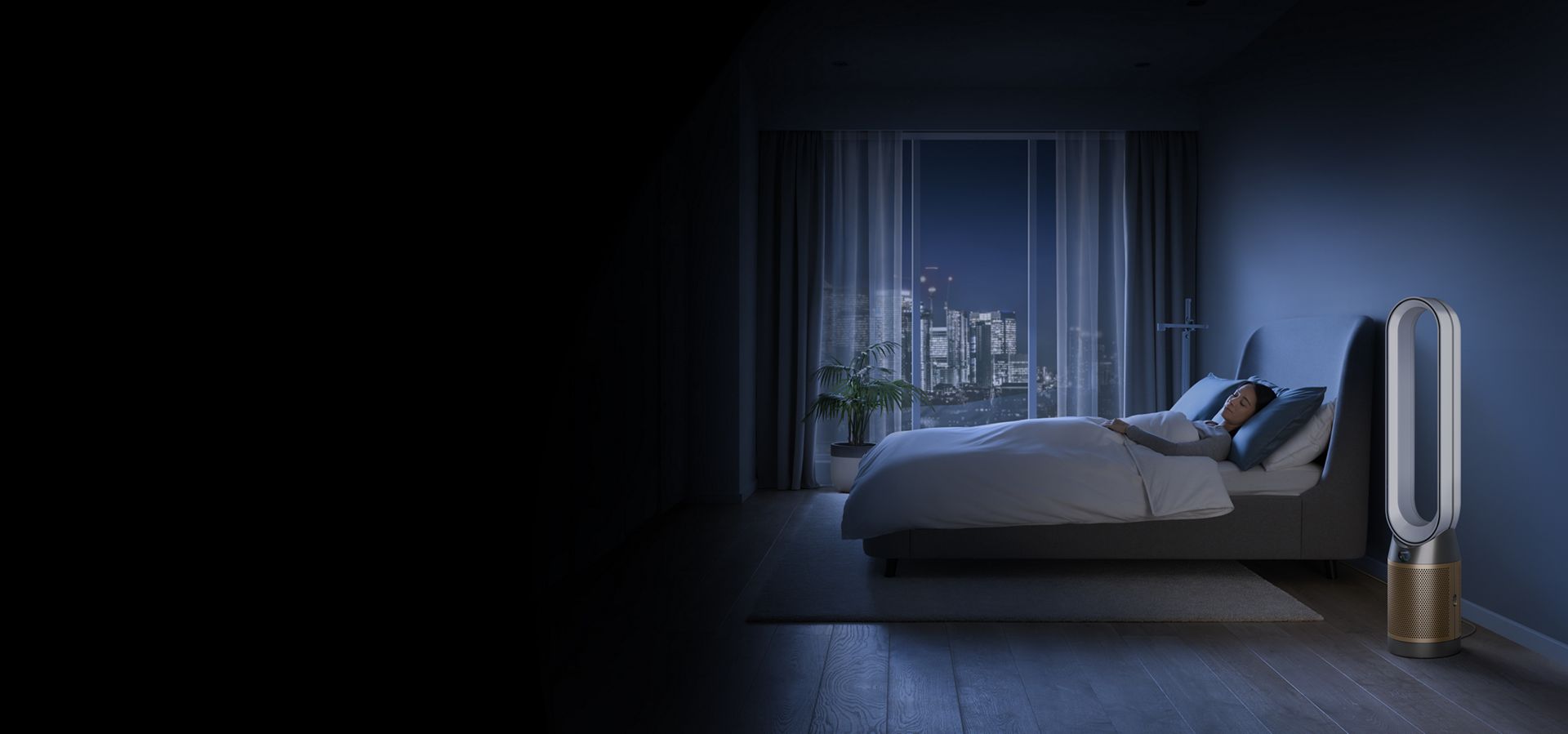 Dyson Produkte in einer Hotelsuite