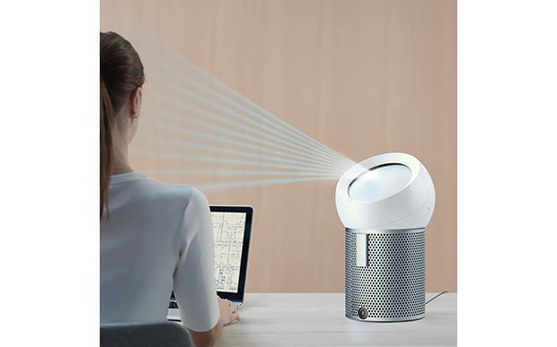 Dyson purifying fan in meeting room