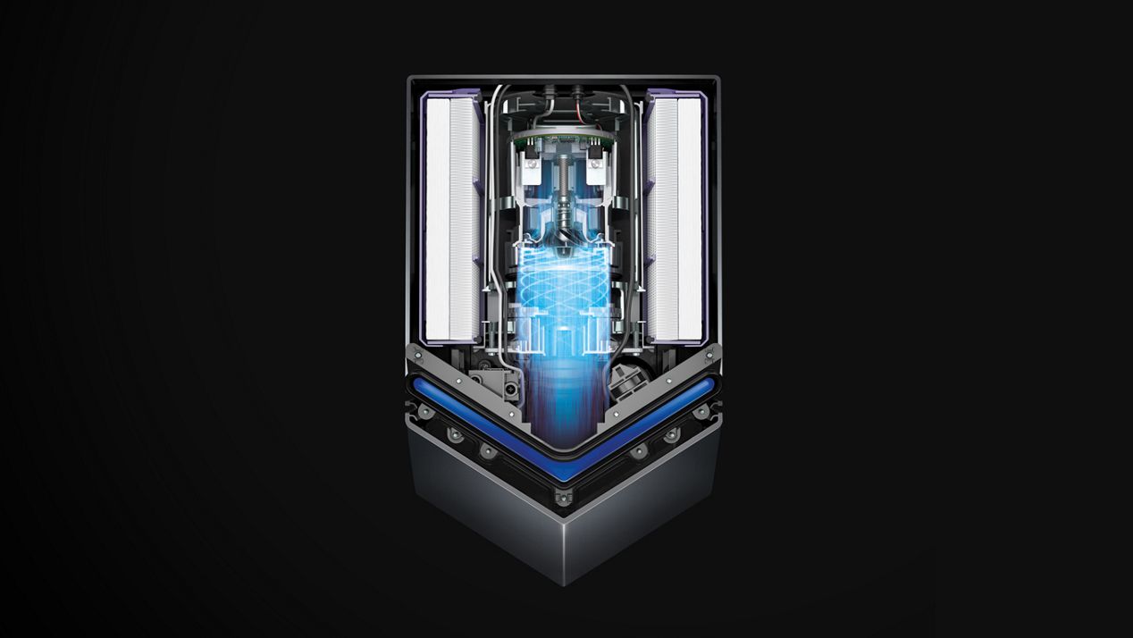 Il motore digitale V4 di Dyson Airblade V Il motore digitale V4 dell'asciugamani Dyson Aiblade V nichel