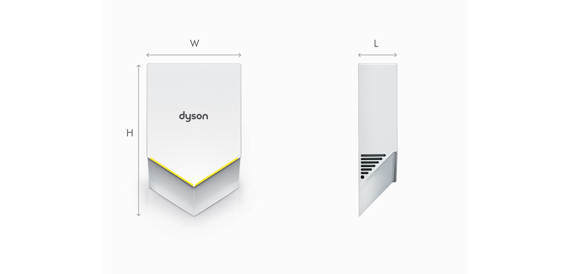 Dyson Airblade V (white) hand dryer