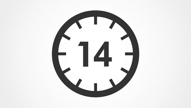 14-Sekunden-Symbol