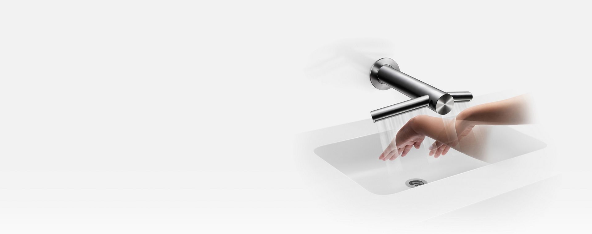 Discover the Airblade Wash+Dry wall hand dryer Dyson Singapore