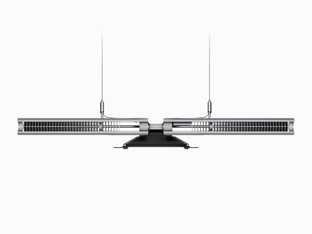 Illustrasjon av dimensjonene til Dyson Cu-Beam Down