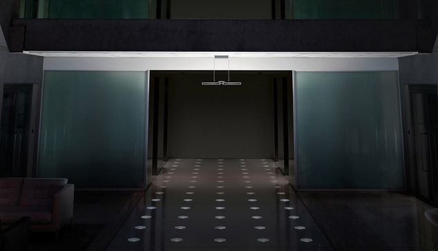 Dyson cu-beam Uplight i en gang.